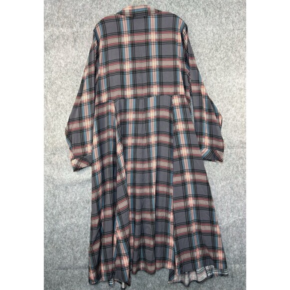 Torrid Plaid Shirt Cardigan Kimono Women's Size 3X Long Sleeve - Picture 4 of 9